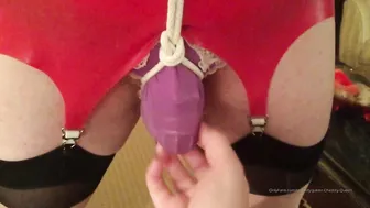 CHASTITY QUEEN onlyfans a cool lady rides a sex toy