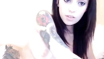 PetiteMarie  busty bitch jumps on phallus