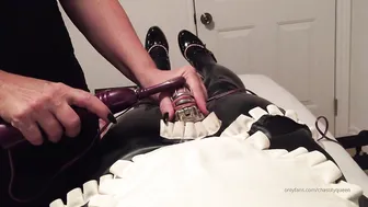 CHASTITY QUEEN onlyfans charming slut fingering anus with a sex toy