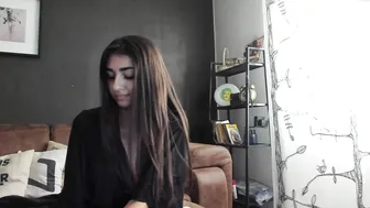 indianbeauty20 chaturbate appetizing slut furiously shoves vegetables in her cunt