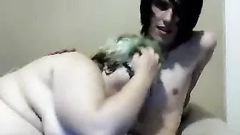 wolfiekitty chaturbate black-haired beauty pulls sex lips