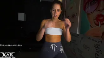 xkenandbarbiex chaturbate cute chick shows off gorgeous body