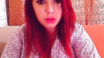 secrettbela chaturbate naughty brunette is petting natural tits