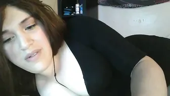 klanashy shy chick caresses big tits