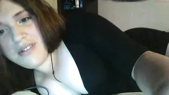 klanashy shy chick caresses big tits