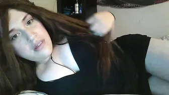 klanashy shy chick caresses big tits