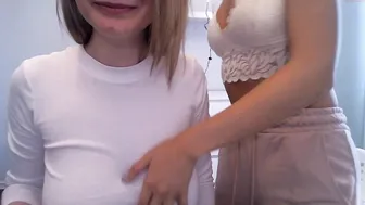 lizamyah caressed on the bed