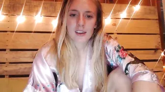 9mmbaby whore chick caresses shaved cunt