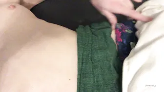 university liz onlyfans busty  cam girl  undresses and caresses her pussy