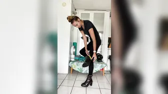 tall tasha onlyfans naughty brunette fucks with a dildo