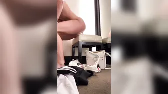 therealbrittfit onlyfans shy young lady caresses anus