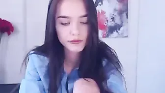 urblack_kittyx Impressive doll masturbates with sex toy