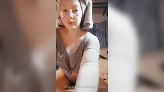 amber addis onlyfans female in stockings having fun with a phallus