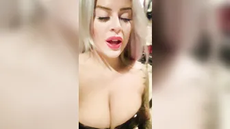 blondedomgirl onlyfans naughty harlot - caresses big tits