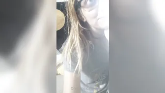 audritwo onlyfans beautiful bitch jerks off with an unusual device