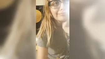 audritwo onlyfans beautiful bitch jerks off with an unusual device