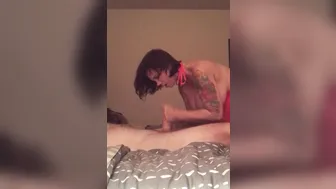 brittany elizabeth onlyfans pissing a little leaning on the back of the chair