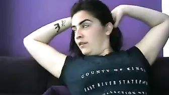 Wonderful bitch hammering both holes