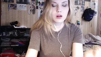 galacticgum Sexy girl takes off her underwear