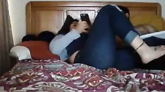 santiagom7 Busty bitch fucks her shaved pussy