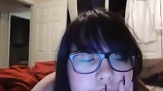 little_emmy Cute girl pulls sex lips