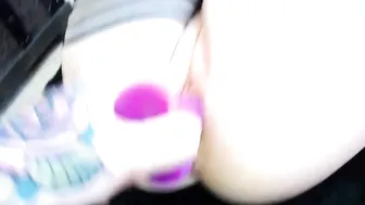 daddylovesprincess Crazy cute jerking pussy with thick dildo