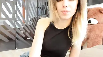 candy678 Charming Shmara takes off her panties and pulls pussy