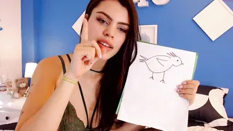 vivicha caresses his tits