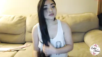 asianpotatobutt Gorgeous mare fucks pussy with phallus