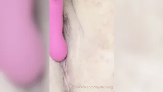 mysticbeing manyvids onlyfans girl with elastic milks having fun with sex toy