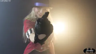 catjira   manyvids onlyfans busty naughty babe caresses shaved pussy