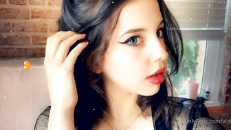 princess violette aka @violette manyvids onlyfans sexy beauty in red stockings