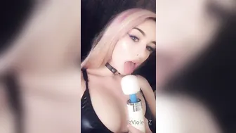 zzvioletzz manyvids onlyfans ardent devil masturbates cunt