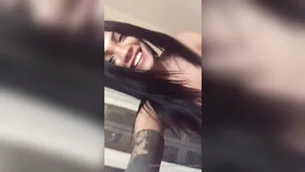 jannycostareal  manyvids onlyfans rebellious slut licks dildo
