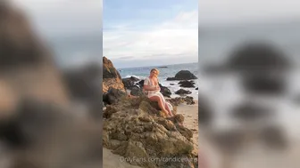 candicedare manyvids onlyfans busty young lady caresses shaved cunt