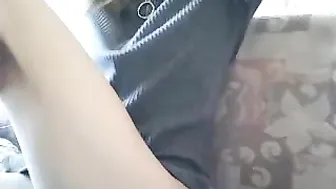 nikolla937 Lustful mare caresses boobs