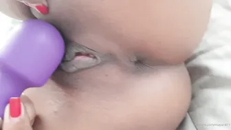 maya  manyvids onlyfans red-haired bitch jerks off pussy with sex toy