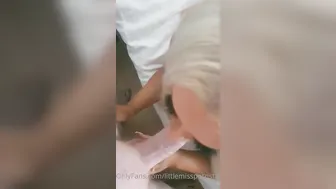 littlemisspornstar manyvids onlyfans gorgeous chick jerks off her pussy with phallus