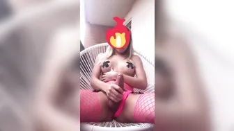 tsgiselly manyvids onlyfans busty blonde with tattoo fucks both holes