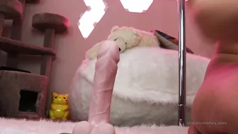 fiery cassie manyvids onlyfans greedily fucks herself with a toy