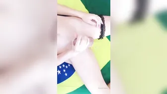 tsgiselly manyvids onlyfans gorgeous model tightly stretches both holes.