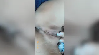 destinycruzxxx manyvids onlyfans shines pussy and caresses big tits