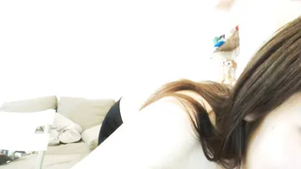 ellieleen Crazy woman fucks pussy with phallus