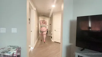 oliviajaidebbw manyvids onlyfans blue-eyed cutie masturbates in  private e