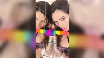 gthatass manyvids onlyfans busty mare caresses pussy