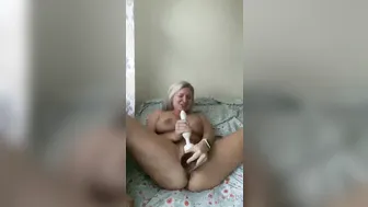 emilyright manyvids onlyfans cute babe in stockings massages vagina with hand