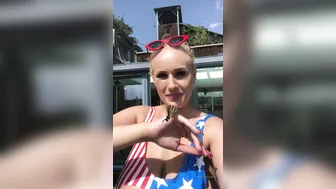 angelwicky manyvids onlyfans magnificent prankster shows herself naked on the street