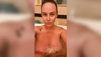 mrssiren manyvids onlyfans busty blonde caresses her  private e charm in  private e