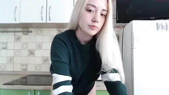 eevian chaturbate teen black-haired chick talks coquettishly on camera