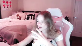 katieecage chaturbate busty blonde gently masturbates cunt